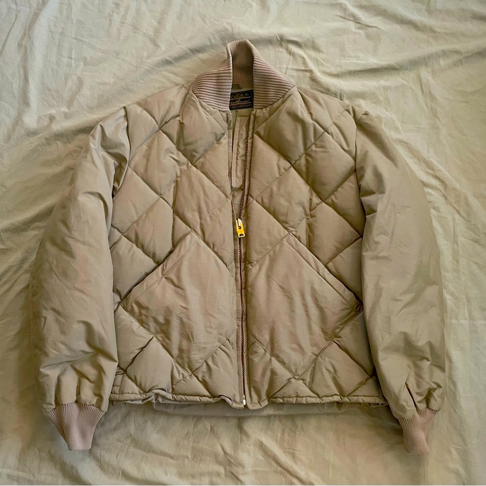 Vintage Men’s Eddie Bauer Down Quilted Bomber Jacket